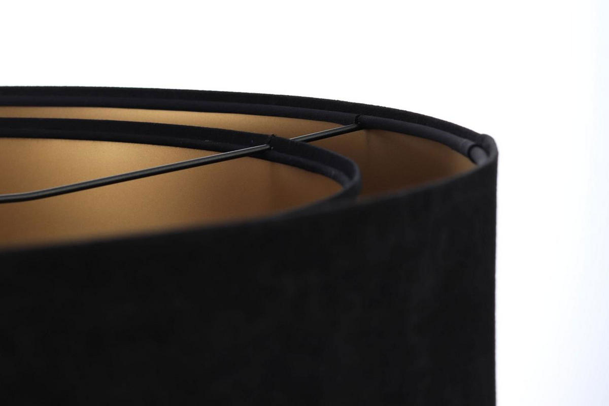 HÄNGELEUCHTE Gold 50/23 cm - Goldfarben/Schwarz, Kunststoff (50/1.3/23cm) - ONZENO