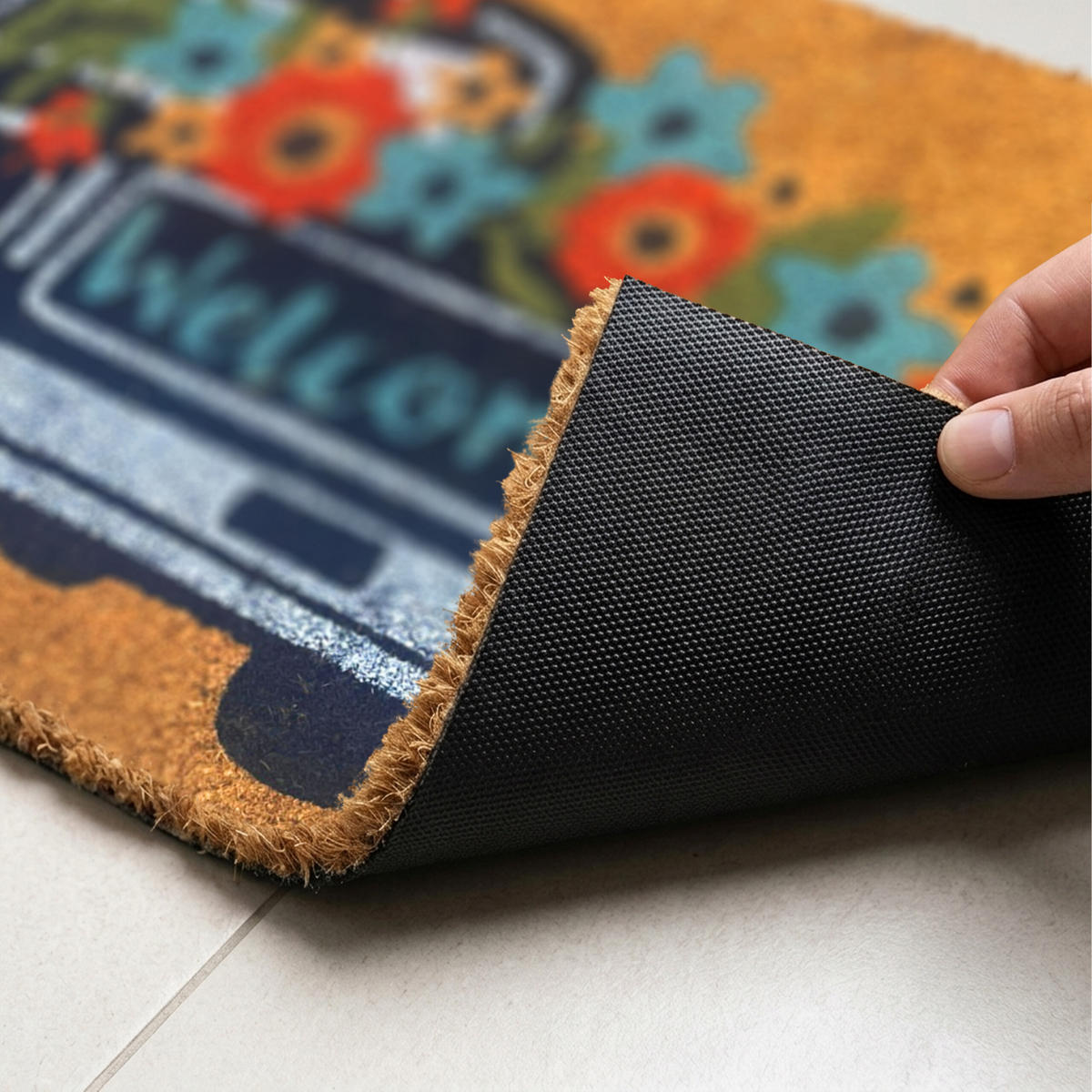 ROHOŽ - viacfarebná, textil/plast (60/40cm) - Relaxdays