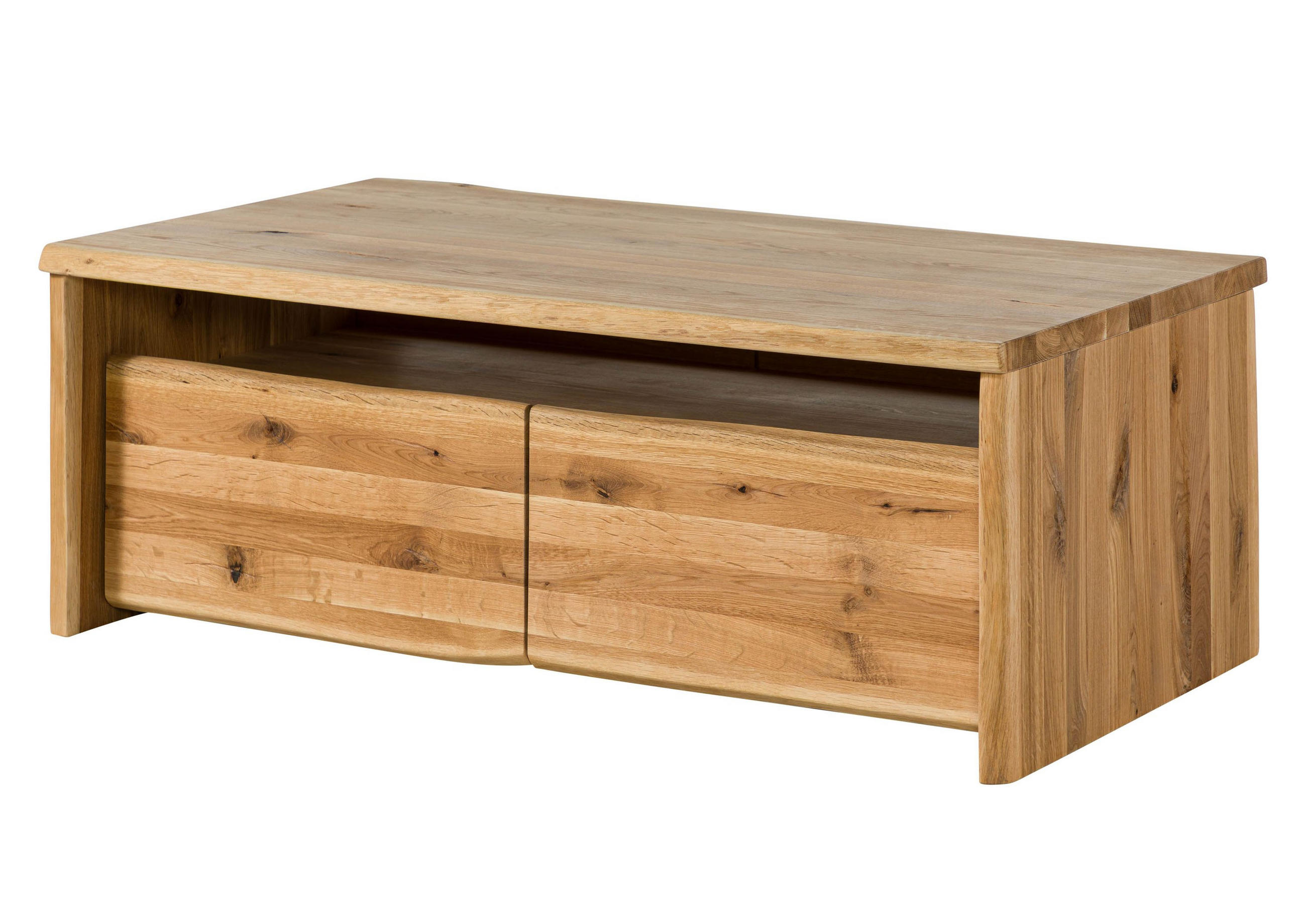 COUCHTISCH Wildeiche 120x45x70 natur geölt PURE OAK #118 - Braun, Holz (120/45/70cm) - Massivmoebel24