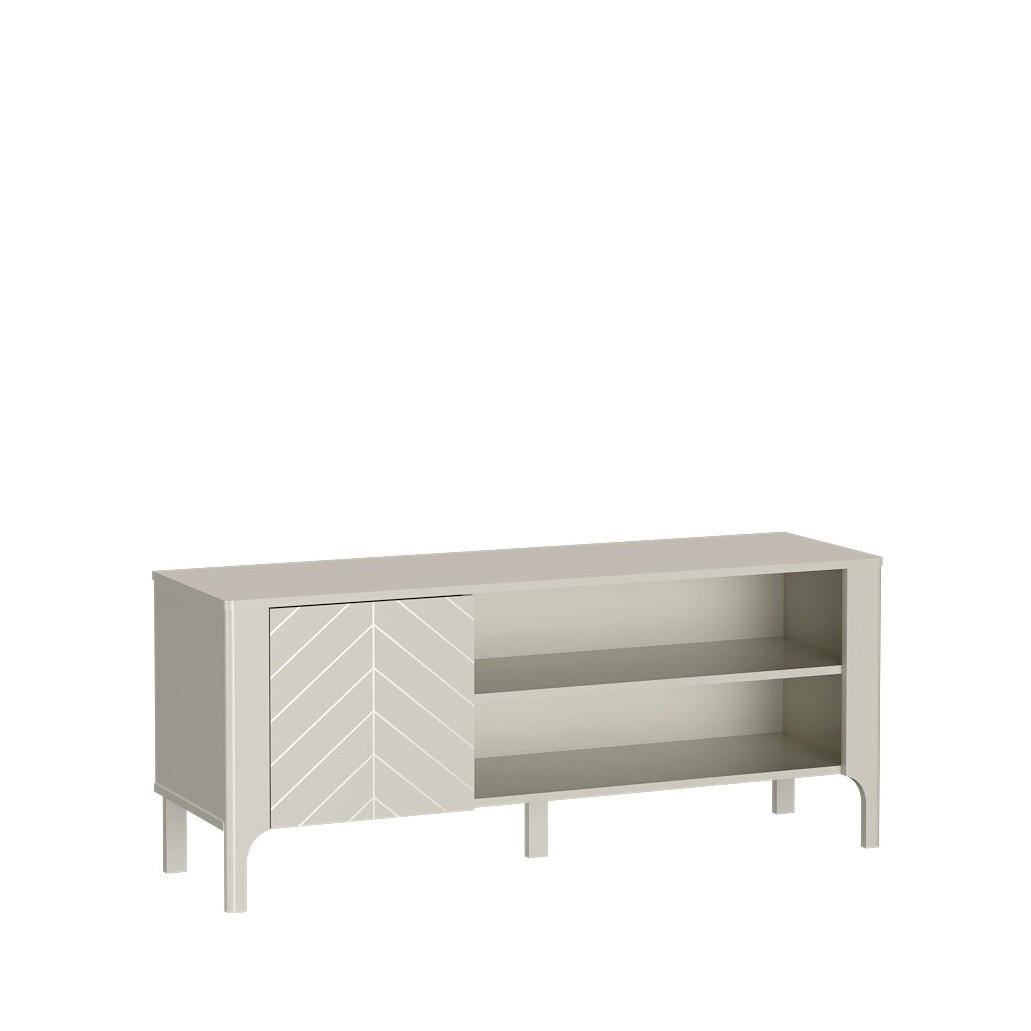 LOWBOARD ALICANTE 135/57/40,5 cm, Kaschmir - Kaschmir, Holzwerkstoff (135/57/40.5cm) - MASSENO