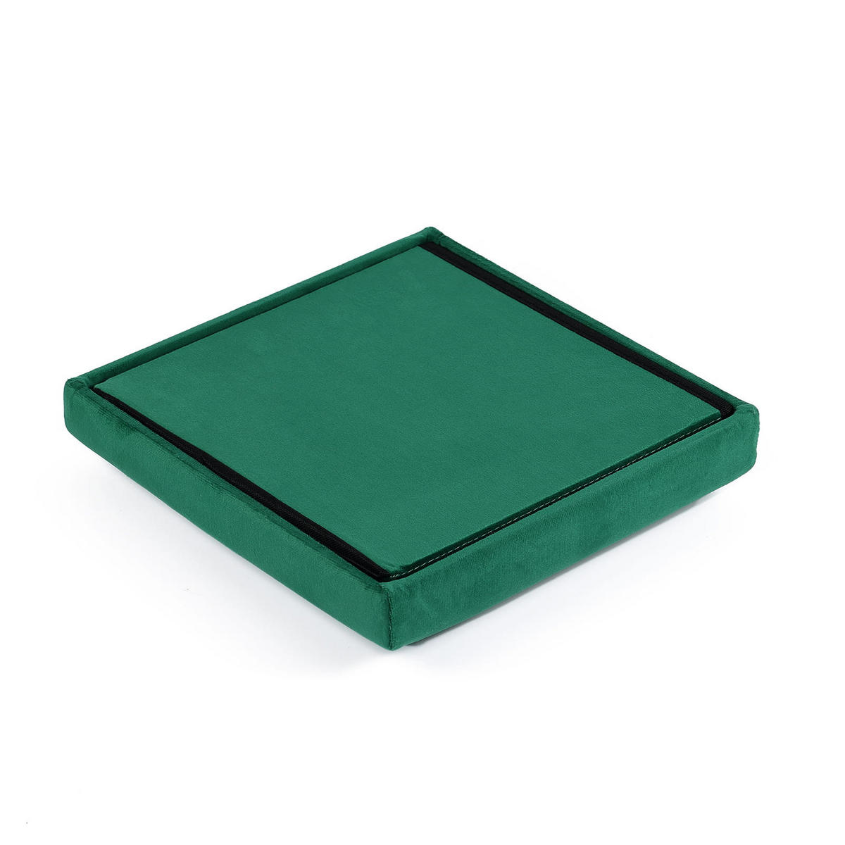 SITZBOX Cortona M Grüner Samt - Grün, Textil (30/30/30cm) - Komodee