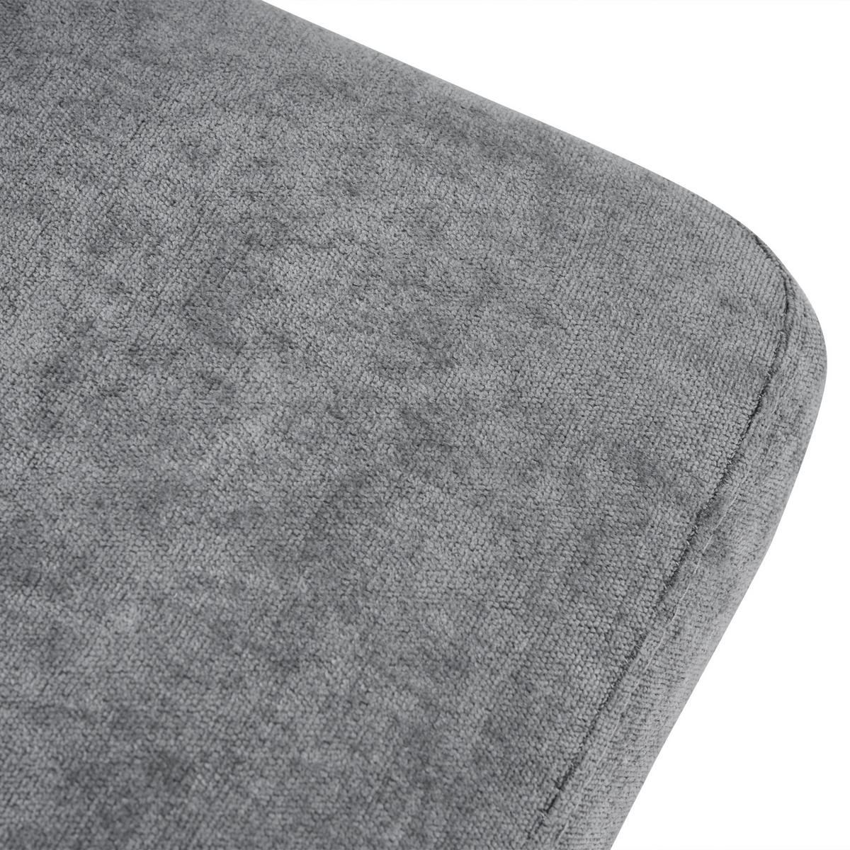 ECKSOFA Leinen Grau mit USB, Type-C und Getränkehaltern - Grau, Holzwerkstoff/Textil (202/137cm) - WISHDOR