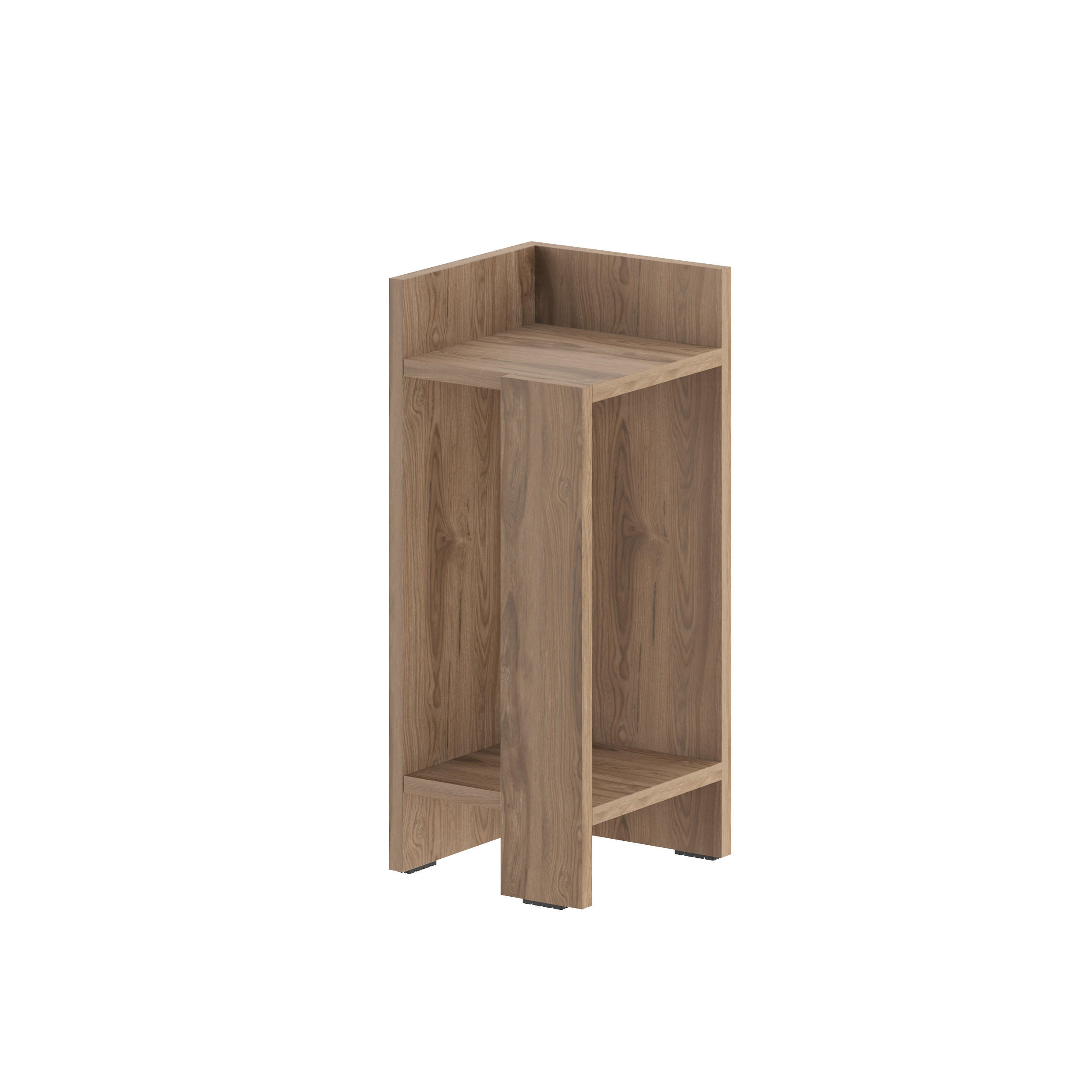 Decortie Nachttisch Dunkelbraun 25x60x27 cm