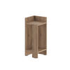 NACHTTISCH Elos Modul Links Whiskey Eiche 25/27/60 cm - Dunkelbraun, Holzwerkstoff (25/60/27cm) - Decortie
