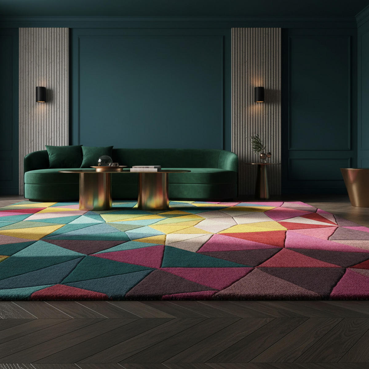 WOLLTEPPICH Bunt geometrisch handgetuftet DERWENT BROOKE, Multi 200x290 cm - Multicolor, Textil (200/290cm) - KADIMA DESIGN