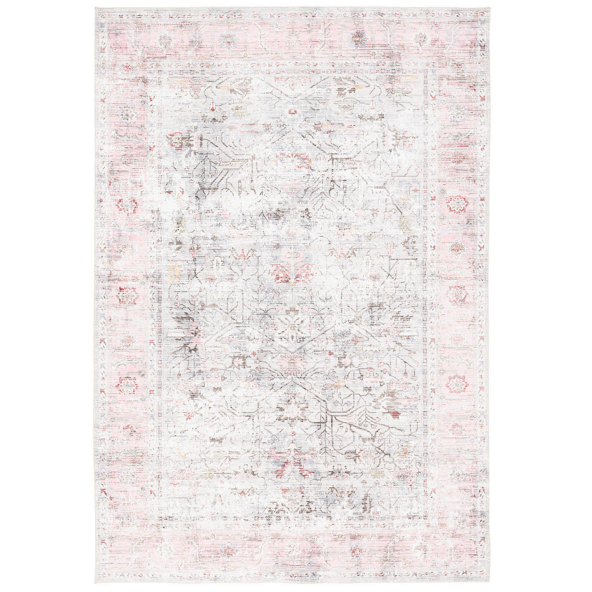 VINTAGE DESIGNERTEPPICH FINESSE ORIENT BORDÜRE - Rosa, Textil (80/150cm) - Pergamon