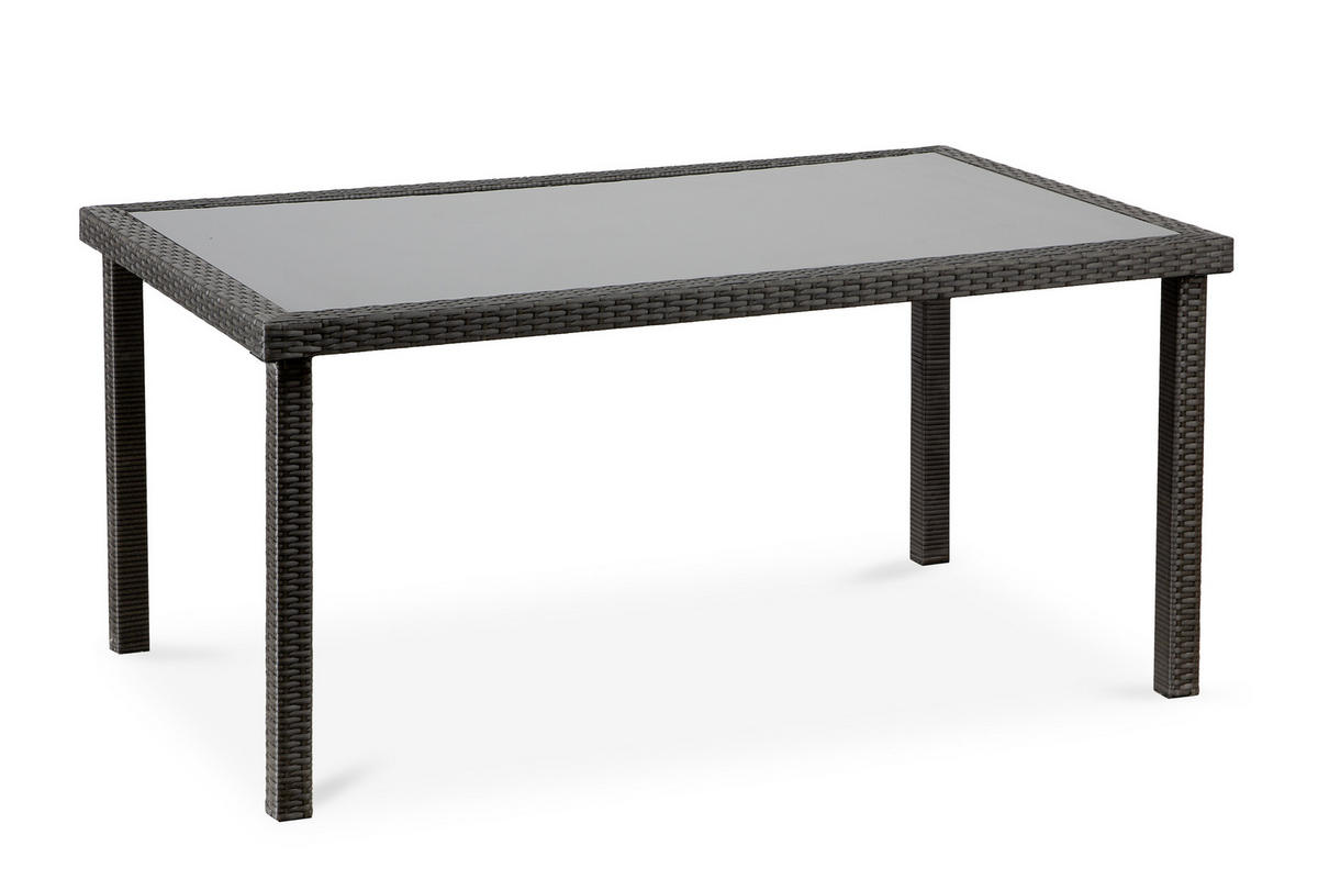 GARTENGARNITUR SCILLOS Tisch und Stühle 7-tlg, braun beige - Beige/Braun, Kunststoff - KONSIMO®