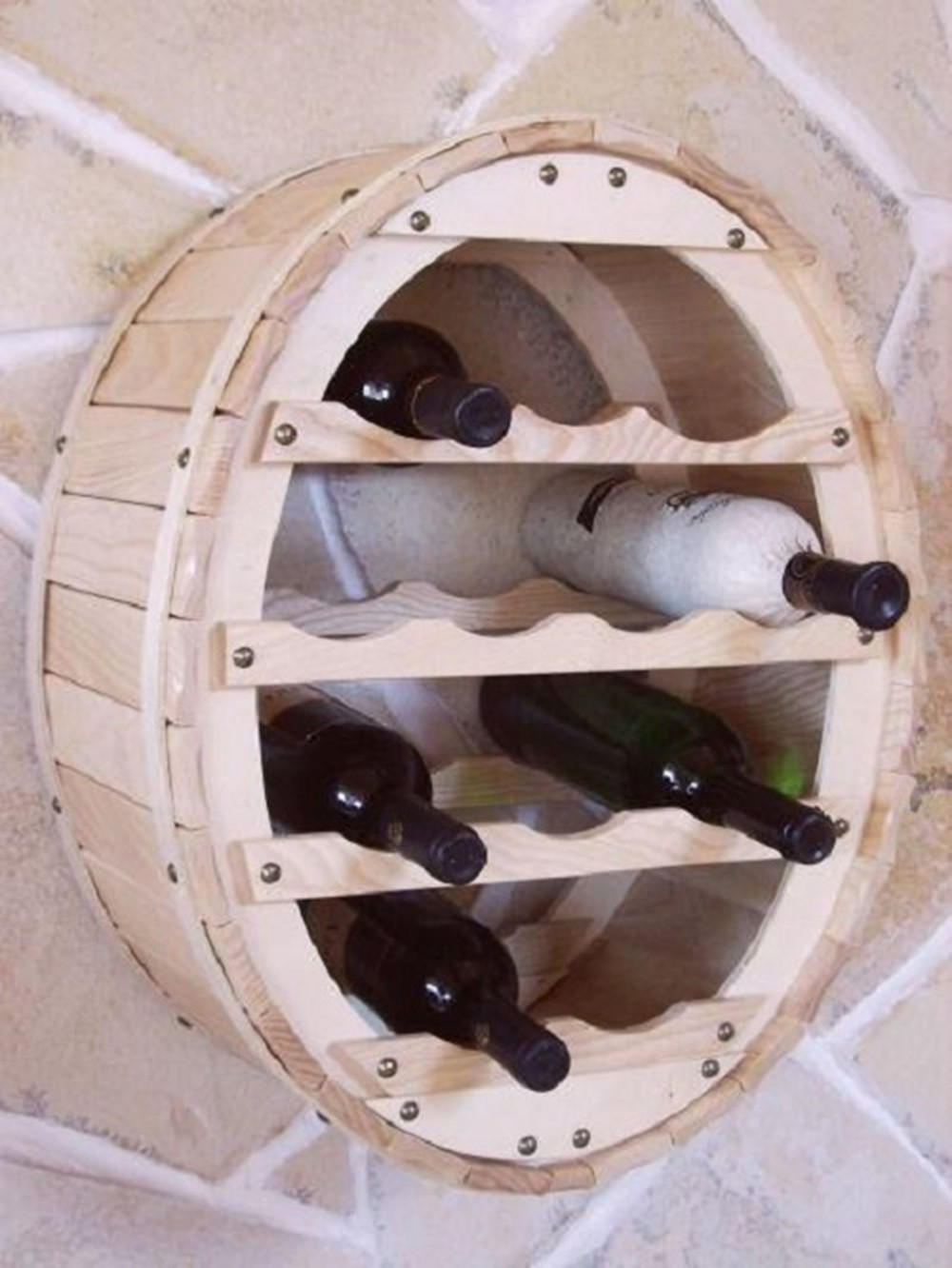 DanDiBo Weinregal Braun 45x56x24 cm