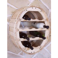 WEINREGAL für die Wand 12 Flaschen Holz - Braun, Holz (45/56/24cm) - DanDiBo