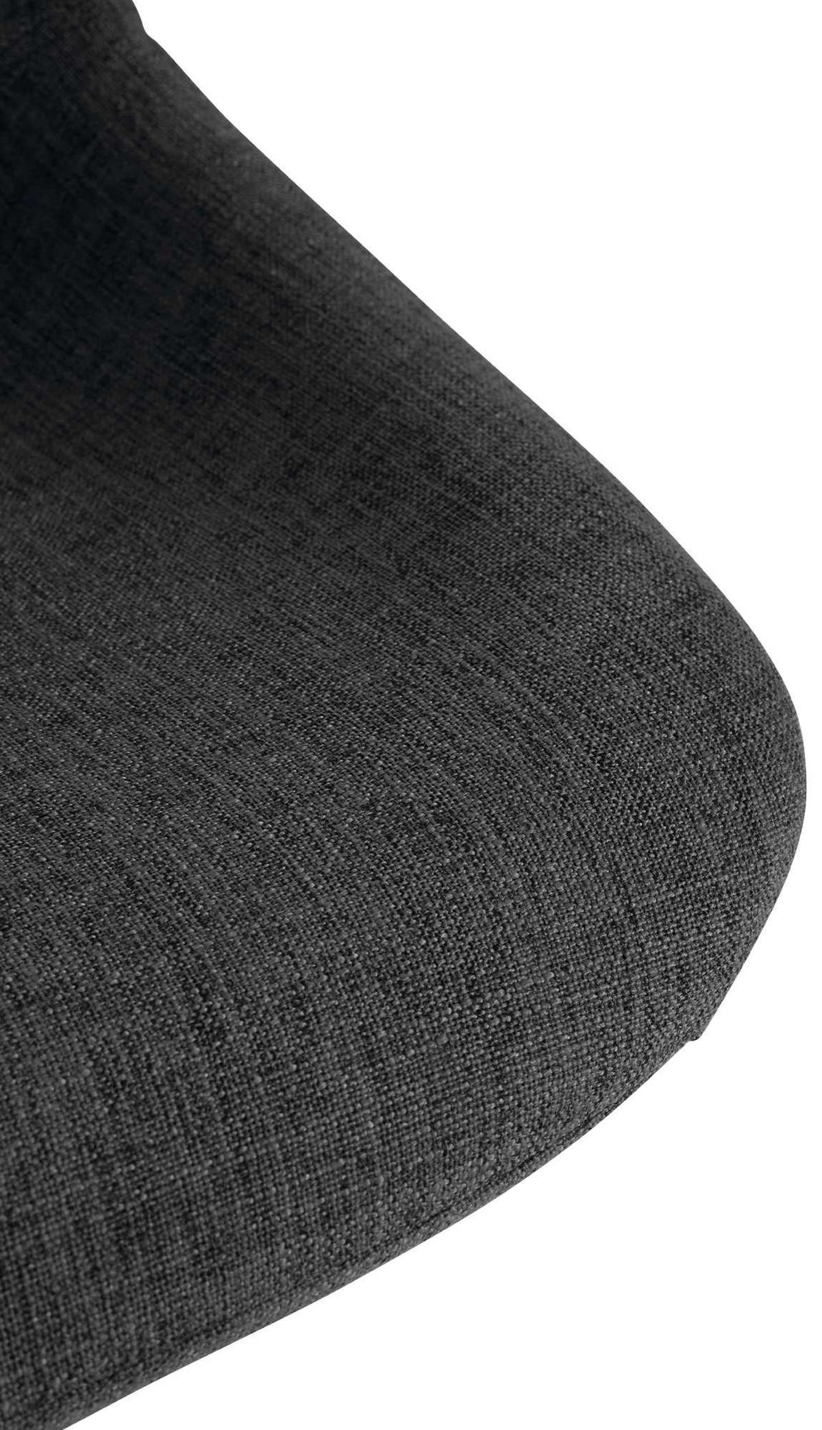 BARHOCKER Stoff schwarz - Schwarz, Textil/Metall (43/79/49cm) - CLP