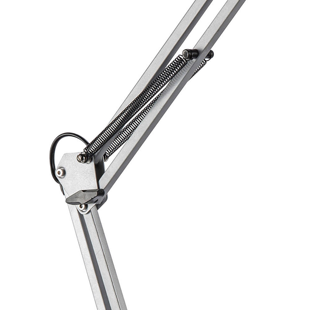 TISCHLEUCHTE Klemmleuchte Silber verstellbar - Silberfarben, Metall (82/71/76cm)