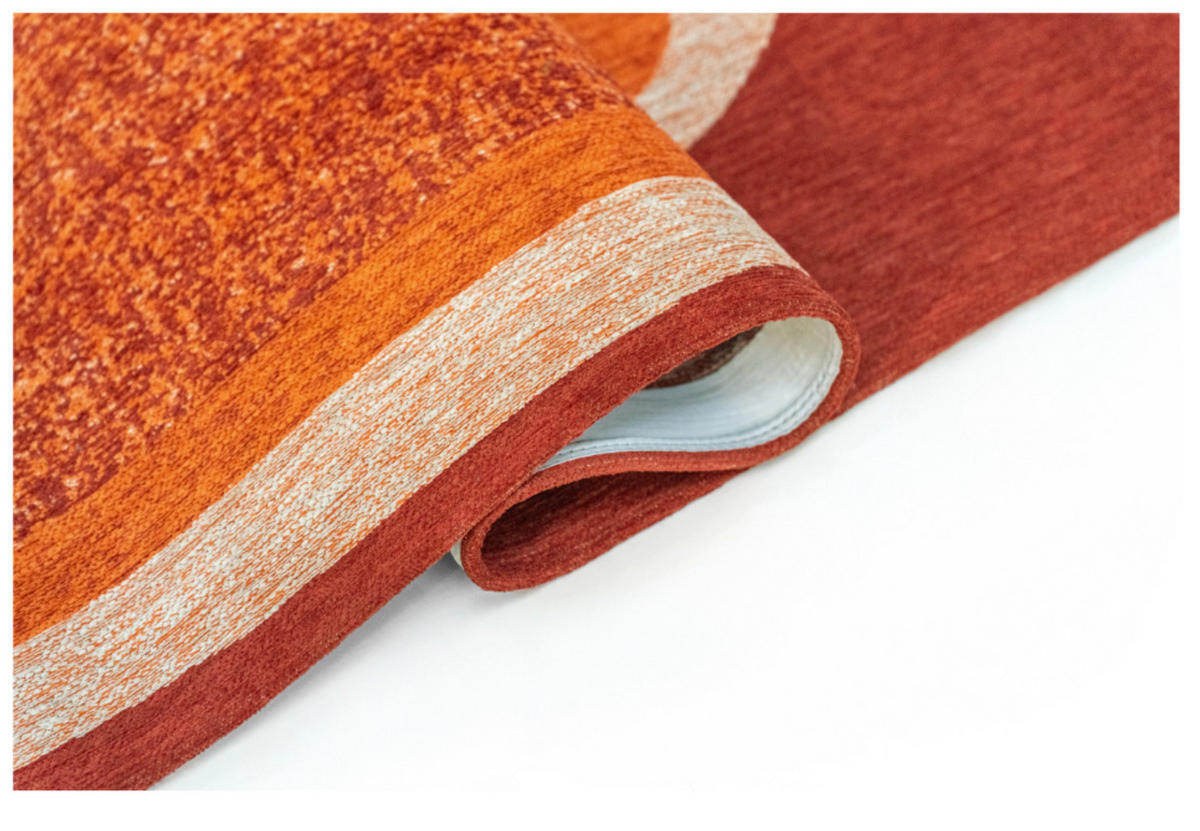 TEPPICH modern Flachgewebe AGATE Orange 240 x 340 cm - Orange, Textil (240/340cm) - Novatrend