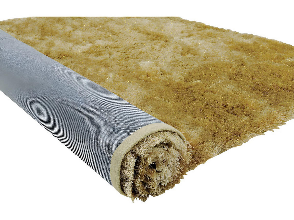 WOHNZIMMERTEPPICH - 230 cm x 160 cm - Stoff - Goldfarben - GLITTER - Goldfarben, Textil (230/160cm) - Vente-Unique