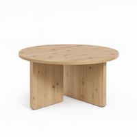FAVI Couchtisch 60 cm, minimalistisch und zeitlos, Eiche Artisan - Eiche Artisan, Holz (60/60/40cm) - Dekori_Interiors