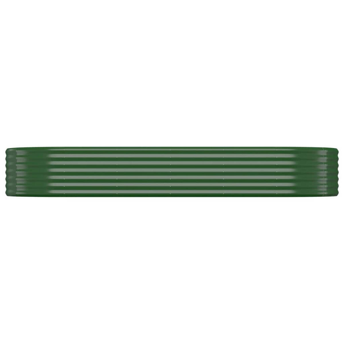 HOCHBEET Verzinkter Stahl 249x100x36 cm Grün - Grün, Metall (100/36/249cm) - furnicato