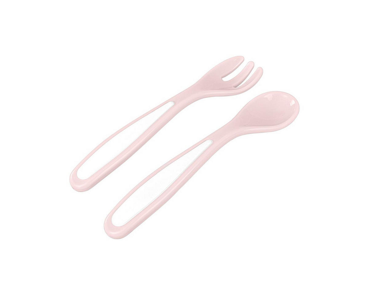 KINDERGESCHIRR 4in1 Schüssel-Set pink Deckel, Griffe, rutschfest, Saugknöpfe, 700ml, 700 ml, ab 6 Monate - Rosa, Kunststoff (14/19/8cm) - Kikka boo