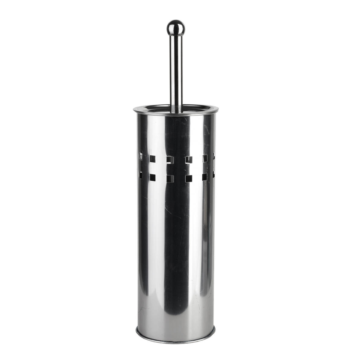 WC-BÜRSTE Dea silberfarben 10/10/37.5 cm Metall - Silberfarben, Metall (10/37.5/10cm) - Mondex