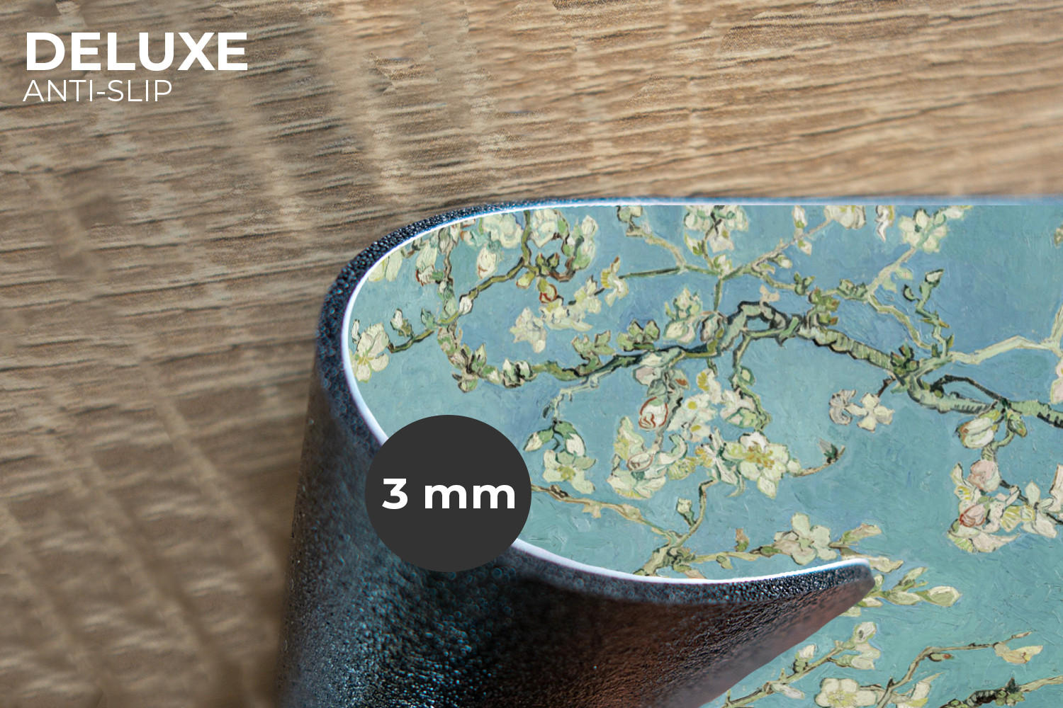 PLATZSETS 6er-Set Mandelblüte - Van Gogh - Kunst - Blumen 45x30 cm Tischset - Pastellblau, Kunststoff (45/30cm) - MuchoWow