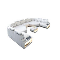 WOHNLANDSCHAFT Asti XXL - Weiß, Leder (435/93/280cm) - Sofa Dreams