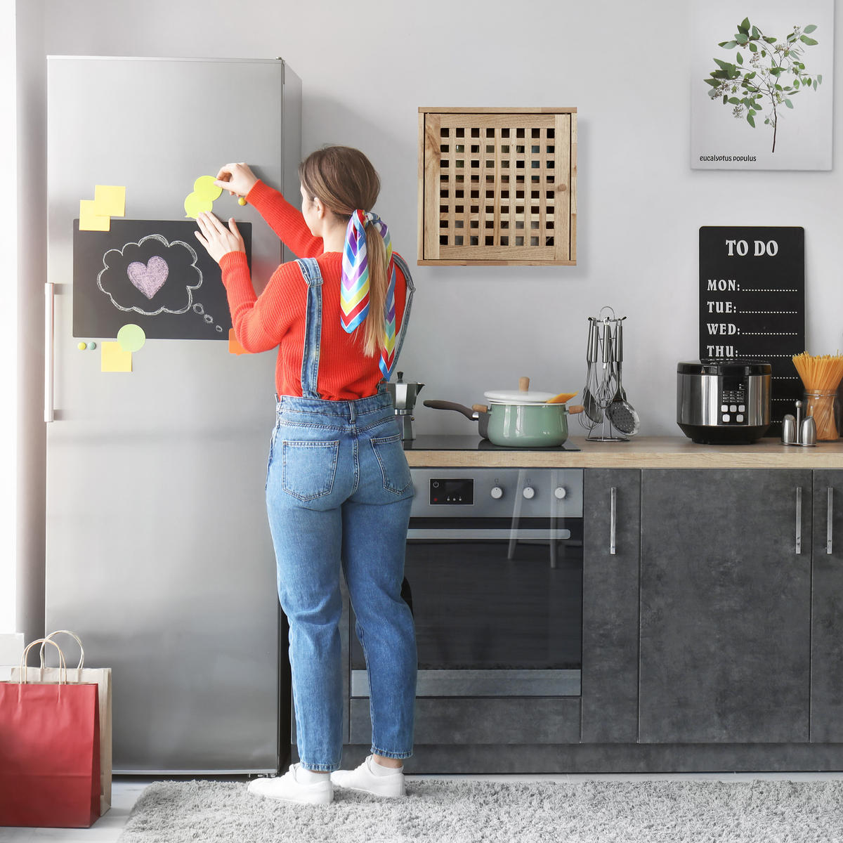 WANDSCHRANK - Hellbraun, Holz (42/42/18cm) - Relaxdays