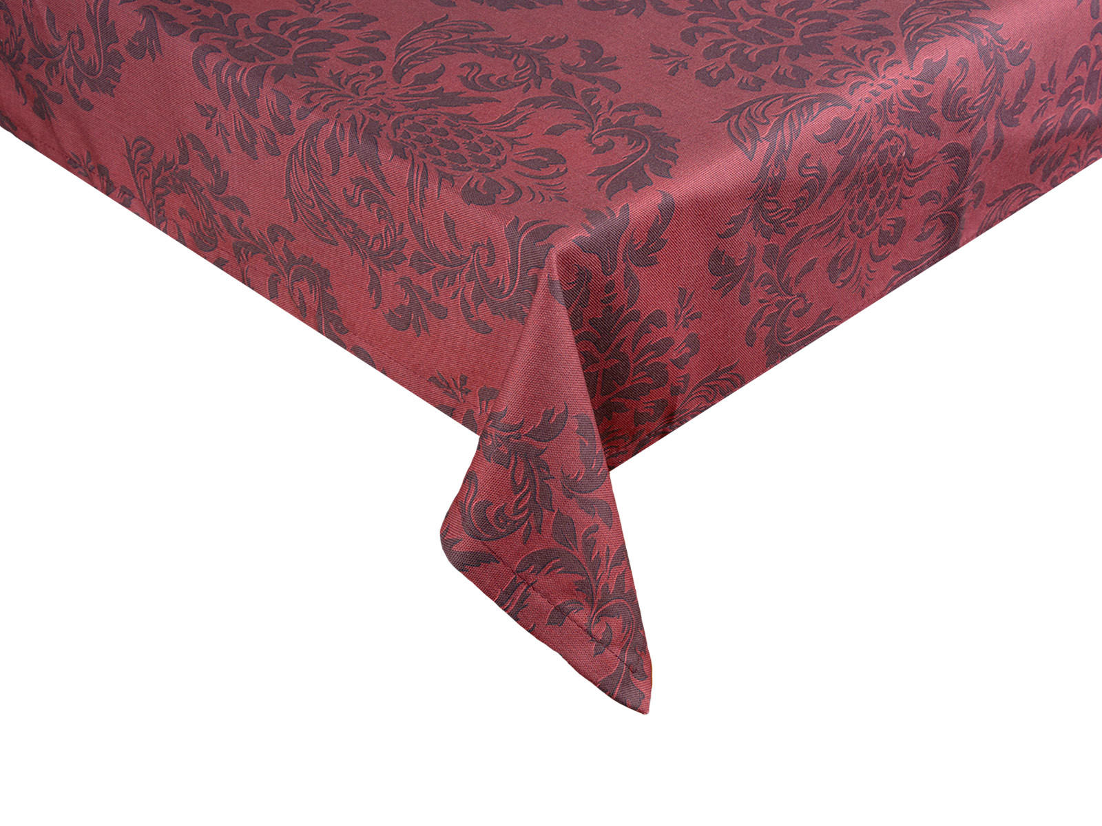 TISCHDECKE Epoche karmin-rot 110/110 cm - Dunkelrot, Textil (110/110cm) - beties Heimtextil