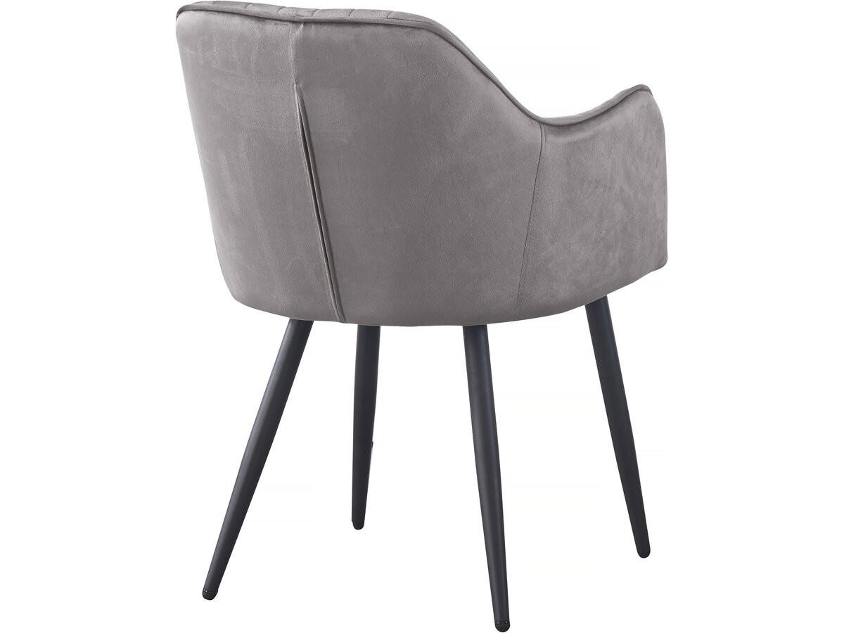 STUHL 2er Set velma Grau - Grau, Textil/Metall (57/80/56cm) - Habitat Garten