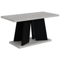 KAFFEETISCH 110x70x60 cm - Betonoptik K350 / Schwarz - UFOM - Grau, Holzwerkstoff (110/70/60cm) - ALTDECOR