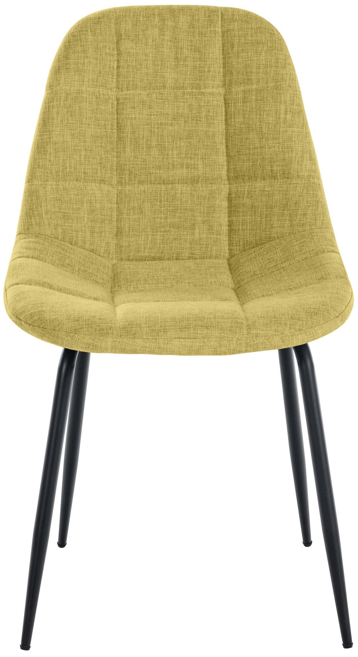 STUHL Stoff hellgrün - Schwarz/Hellgrün, Textil/Metall (46/82/52cm) - CLP