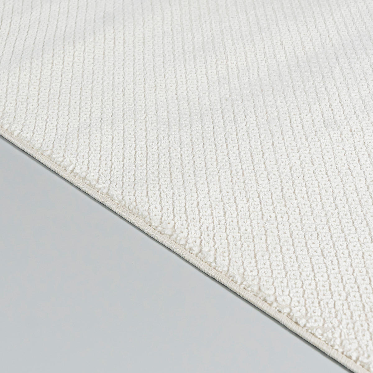 TEPPICH Weiß Modern Geometrisch - Rechteckig Minimalistisch - 300 x 400 cm - Ecru/Weiß, Textil (300/400cm) - Mazovia