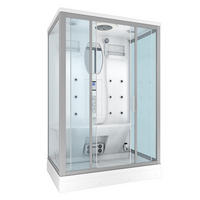 DAMPFDUSCHE Duschkabine D27-TH-EA 140x90 cm - Weiß, Glas/Kunststoff (90/215cm) - AcquaVapore by Sandra Jentho