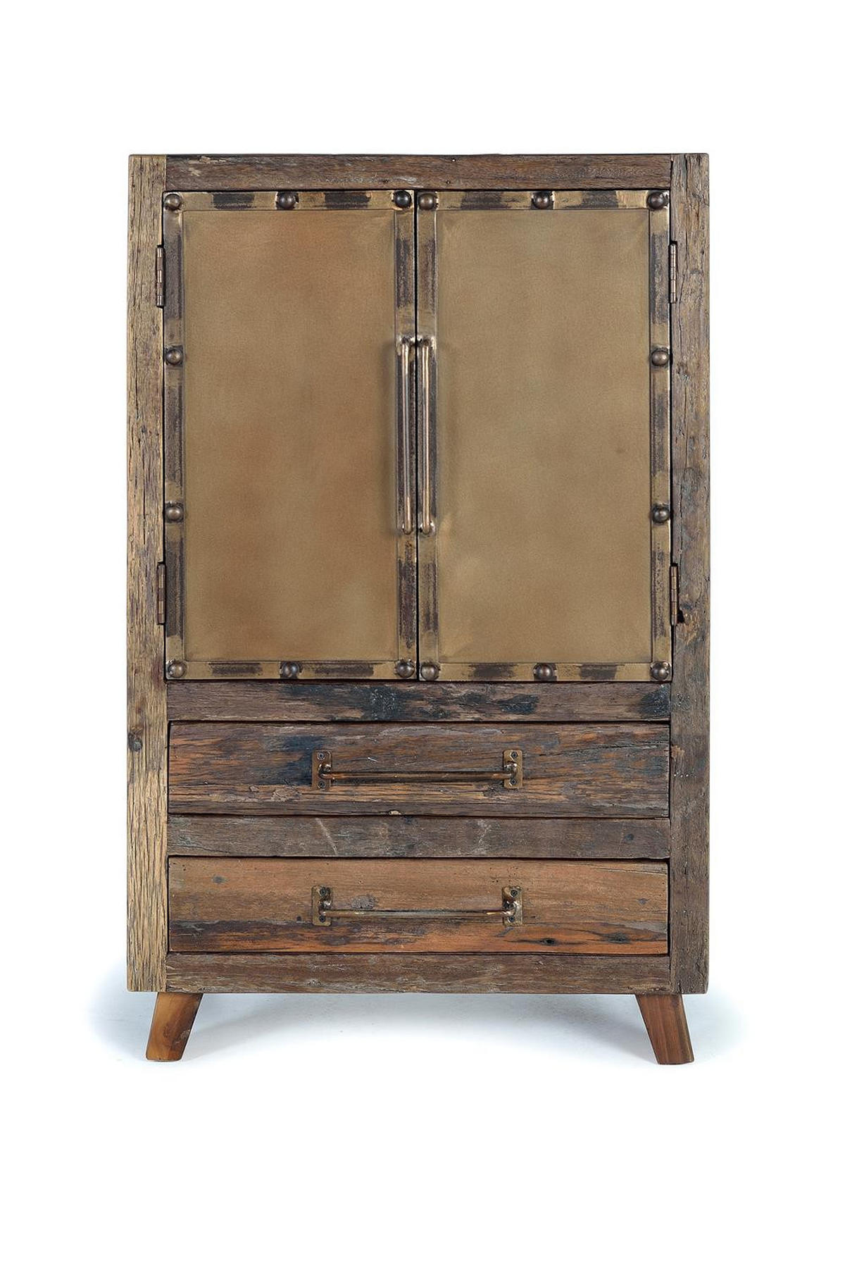 SIDEBOARD aus recyceltem Holz und Metall - Braun, Holz (40/120/75cm) - Giner y Colomer