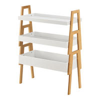 STAPELREGAL Hitra - Naturfarben/Weiß, Holz (65/85/30cm) - [en.casa]