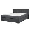 BOXSPRINGBETT 160/200cm Dunkelgrau Admiral - Dunkelgrau, Textil (160/200cm) - Beliani