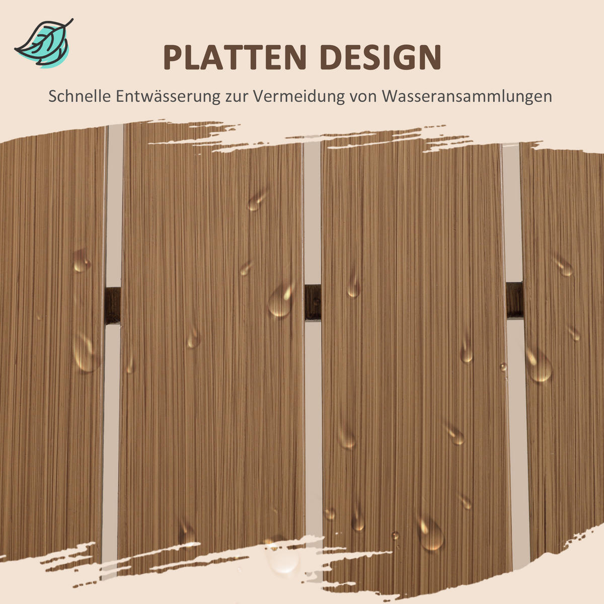 GARTENMÖBEL-SET, Aluminium, Polyester, Schaumstoff, Grau+Natur - Multicolor, Metall - Outsunny