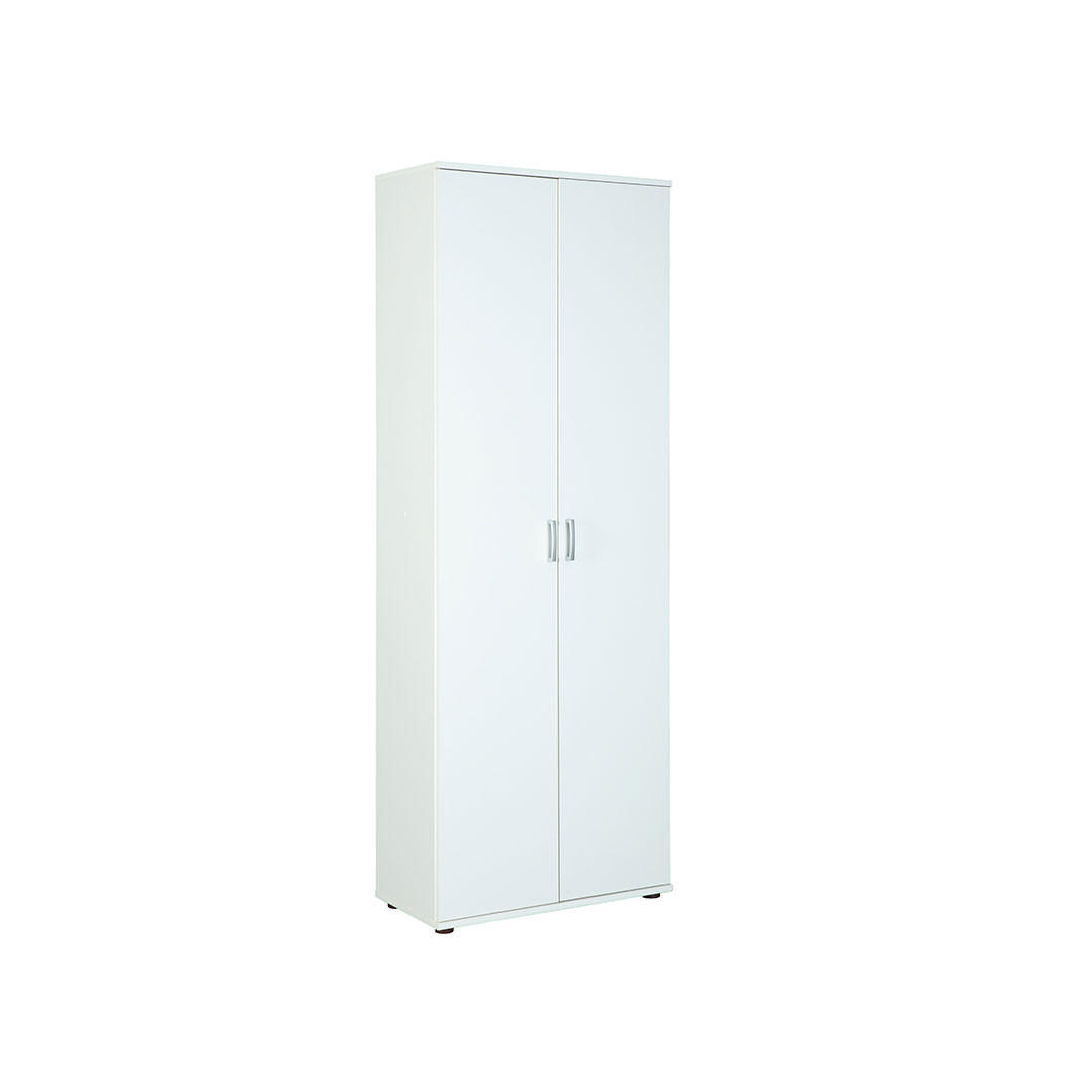GARDEROBENSCHRANK weiß - Weiß, Holzwerkstoff (70/189/34cm) - ebuy24