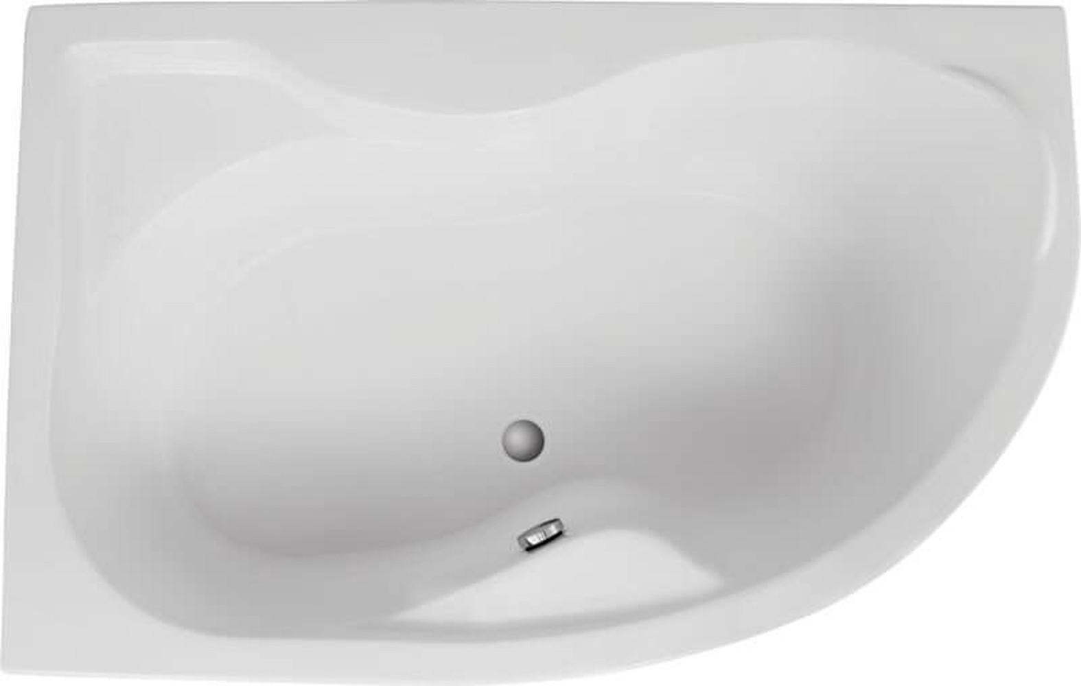 BADEWANNE Eckwanne DORA 170/110 Links Ablauf & Füße - Weiß, Kunststoff (110/59.5/170cm) - bad land