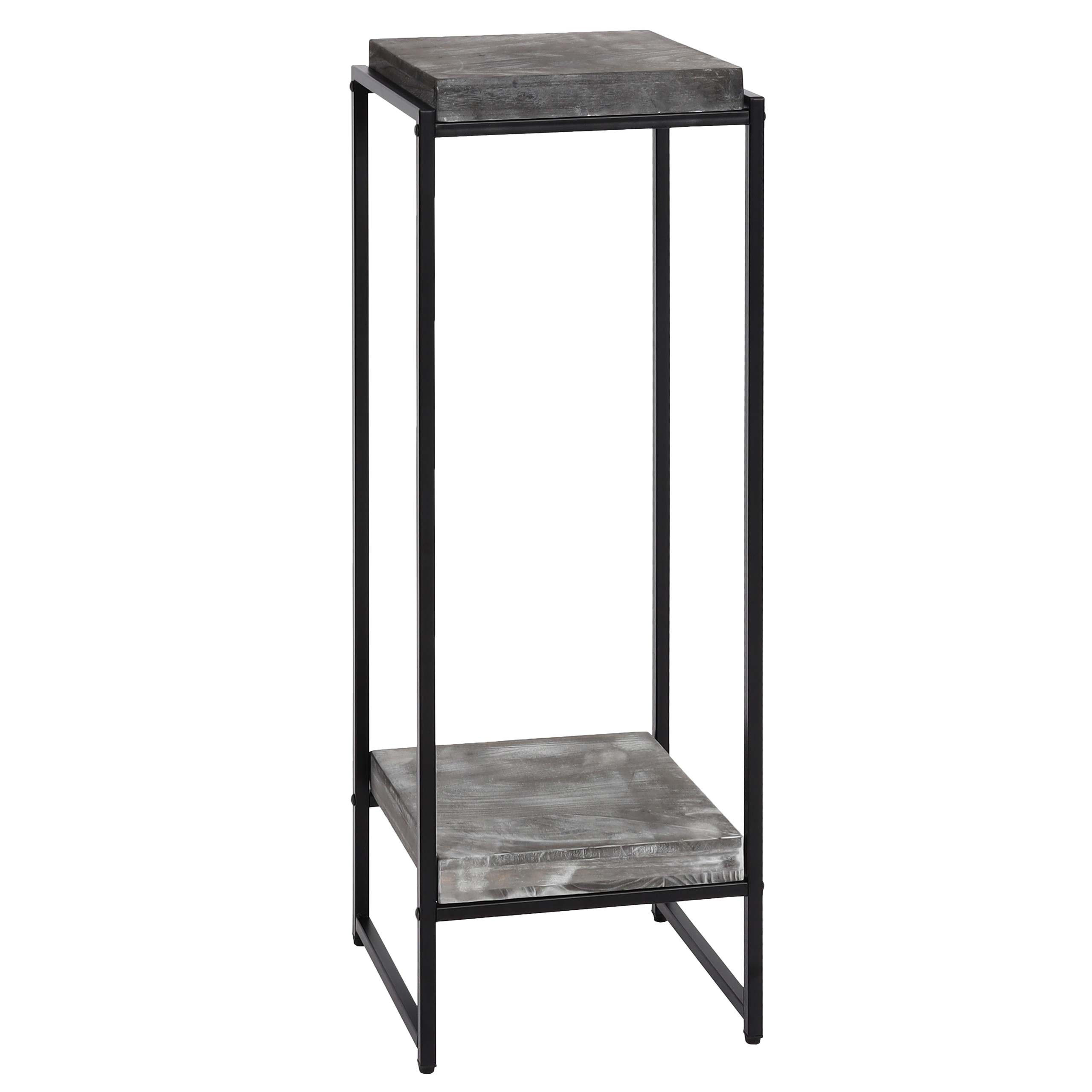 BLUMENTISCH quadratisch Grau - Grau, Holzwerkstoff (32/30/101cm) - MCW
