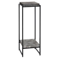 BLUMENTISCH quadratisch Grau - Grau, Holzwerkstoff (32/30/101cm) - MCW