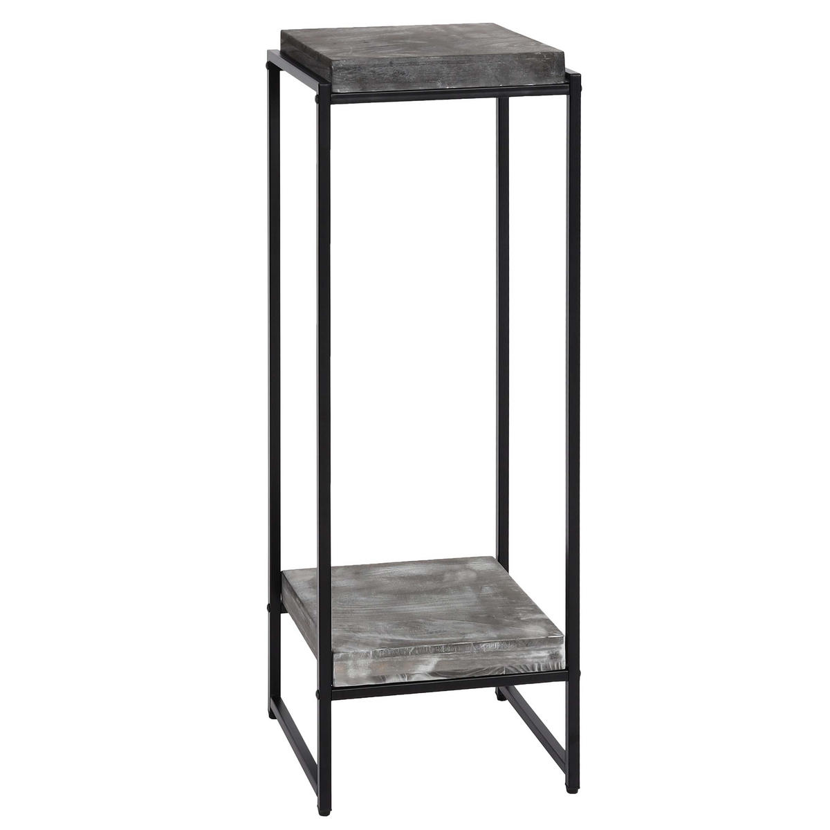 BLUMENTISCH quadratisch Grau - Grau, Holzwerkstoff (32/30/101cm) - MCW