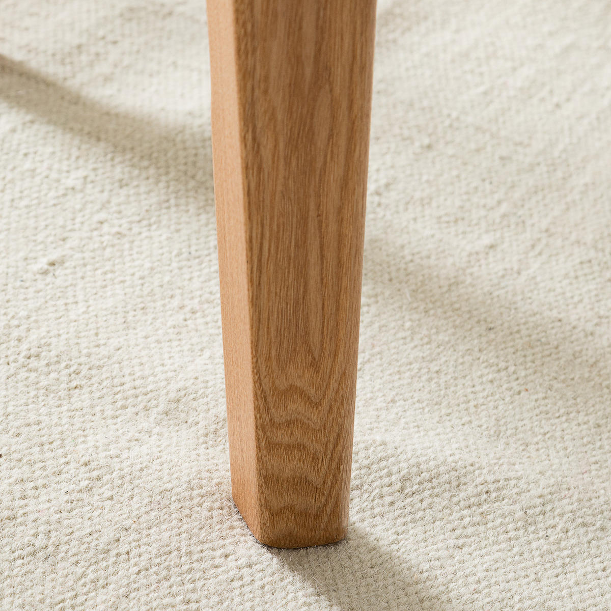 ESSTISCH - Esche teilmassiv, Weiß / Esche - Weiß, Holzwerkstoff (90/90/1cm) - home24
