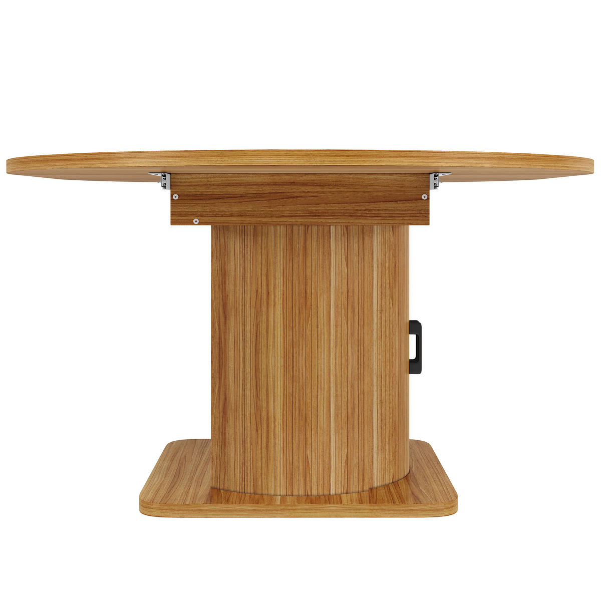 ESSTISCH 118–158/118/76 cm, Dunkelbraun - Dunkelbraun, Holzwerkstoff (158/118/76cm)