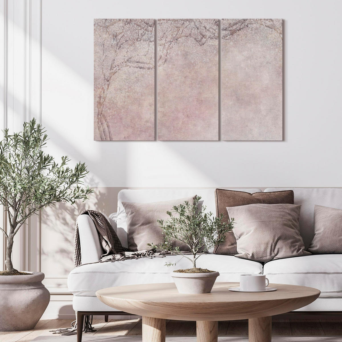 LEINWANDBILD Baum 3-tlg. 120x80 cm - Multicolor, Holz (120/80cm) - LUMASOUL