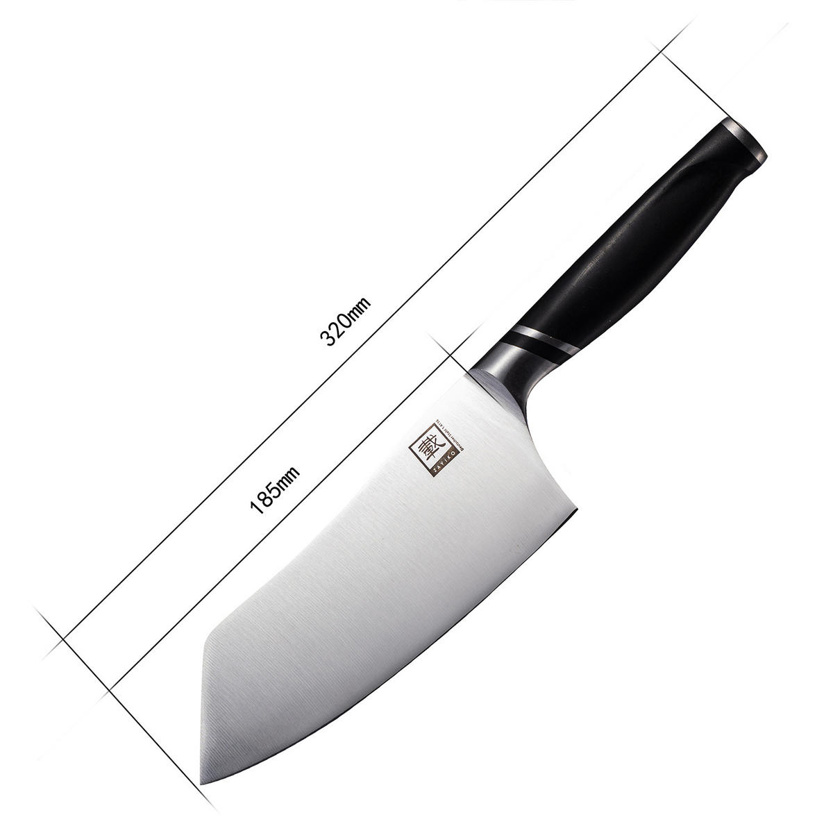 CHAI DAO 18,5 cm - Schwarz, Metall (32cm) - Zayiko