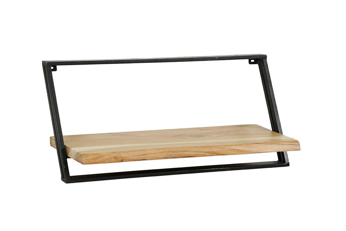 WANDREGAL ADELIA 3ER SET Holz Akazie - Naturfarben, Holz (100/30/25cm) - KAWOLA