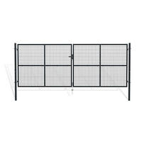 ZAUNTOR Olga Grau 4m H.150cm - Grau, Metall (406/156cm) - Casanoov