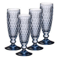 SEKTGLÄSER Boston Coloured Blau 145 ml 4er Set - Blau, Glas (0.145L) - Villeroy & Boch