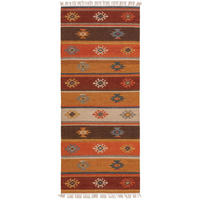 KELIM Zohra handgewebt Multicolor 80/200 cm - Multicolor, Naturmaterialien/Textil (80/1cm) - KUNSTLOFT