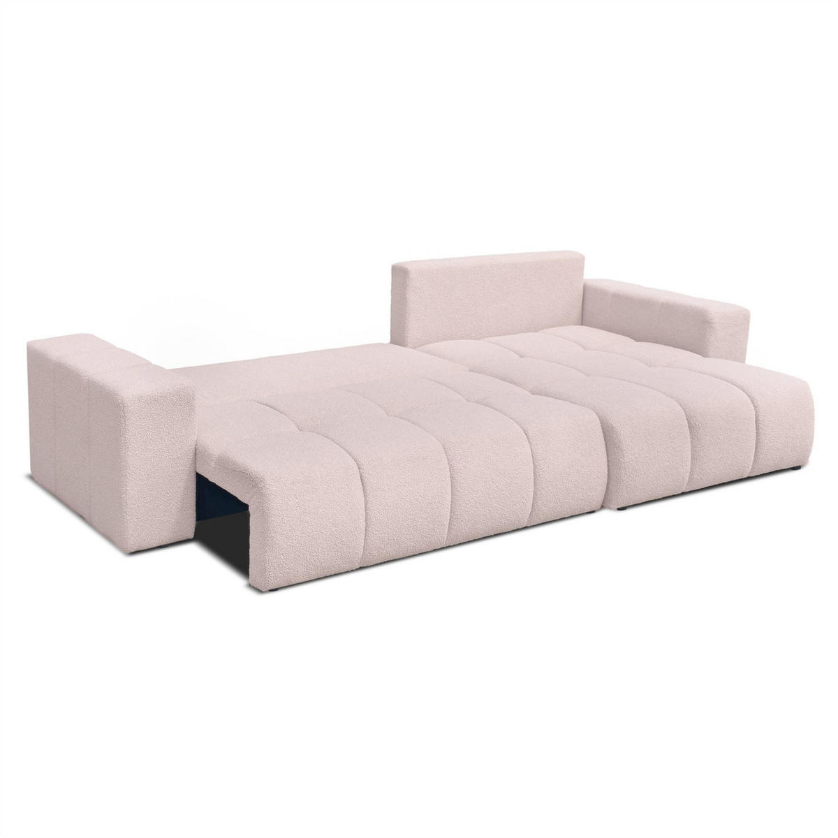 ECKSOFA Anabel Max Mit Schlaffunktion - Creme, Holzwerkstoff/Textil (145/278cm) - Fun Möbel