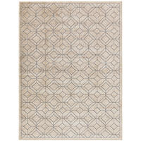 TEPPICH Teppich Daisy Beige - Beige, Textil (140/1cm) - KUNSTLOFT