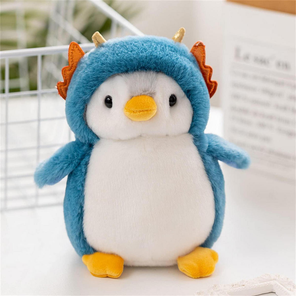PLÜSCHTIER Pinguin 20 cm Blau - Blau, Textil (15/20cm)